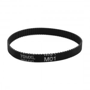 70MXL025 88-Teeth 1/4" Wide 2.032mm Pitch Black 3D Printer Cogged Timing Belt
