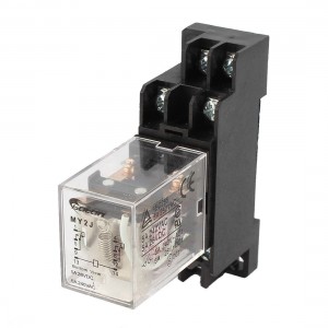 MY2J-AC12V Coil General Purpose Power Relay 8Pin 5A AC240V DC28V w Socket