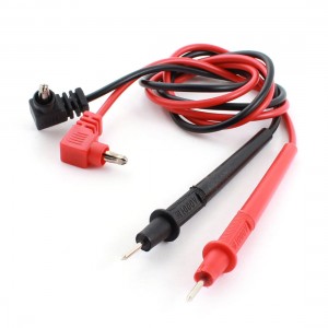 4.0mm Right Angle Banana Plug to Testing Probe Multimeter Lead Cable 670mm