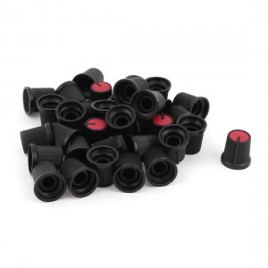 35 x Red Plastic Potentiometer Rotary Control Knobs Caps 5mm Dia Shaft Hole