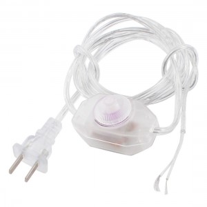 1.8M Length Lamp Power Cord Swivel Dimmer Switch AC 250V/110V US Plug