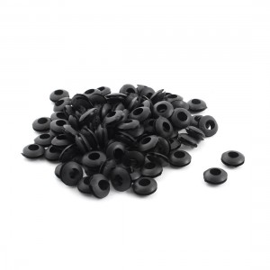 100pcs Black Rubber Tattoo Machine Needle Bar Grommet Bushing 6mm x 11mm x 5mm