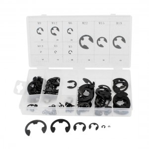 150 x E-Clip Snap Ring Circlip Assortment Kit w Storage Box