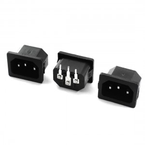 3pcs IEC 320 C14 Male Plug Inlet Panel Socket Connector Adapter 10A 250V