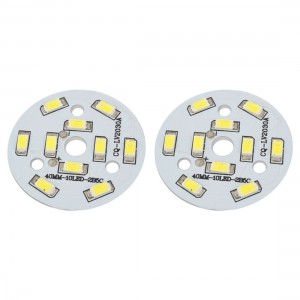 50-60LM 5W White 10x 5730 SMD LED + 40mm Aluminum PCB Circuit Board 2Pcs