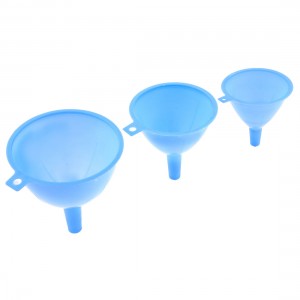 Blue Plastic 3 Sizes 122mm 110mm 95mm Dia Filter Funnels