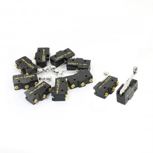 10pcs LXW5-11G1 SPDT Momentary Roller Hinge Arm Limit Switch Microswitch