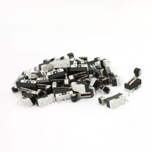 AC 125V 1A Short Hinge Roller Lever Limit Control Momentary Micro Switch 50 PCS