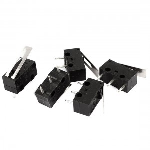 5 Pcs 3Pin NO NC Straight Hinge Lever Micro Limit Switch AC 125V/1A