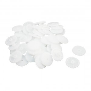 RC Airplane Transmission Axle 19mm x 2mm 36 Teeth Plastic Motor Gear 50 Pcs