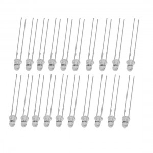 3mm Dia Clear Round Multi Colors Emitting Diode Light LED Lamp 100 Pcs