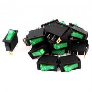 14pcs AC 110V-220V Lights On/Off Snap-In Panel Mount SPST Rocker Switch