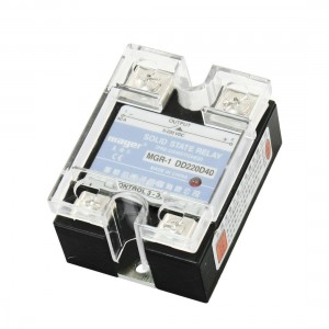 MGR-1DD220D40 DC 3-32V to DC5-220V 40A Solid State Relay w Clear Cover