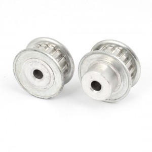 2 Pcs Stainless Steel XL Type 16T 6mm Pitch 6mm Diameter Bore Timing Belt Pulley