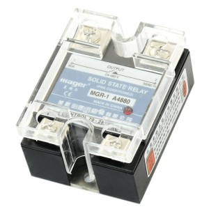 AC-AC 70-280V 24-480V 80A Single Phase NO SSR Solid State Relay w Clear Cover
