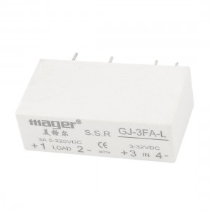GJ-3FA-L DC3-32V to DC 5-220V 3A Rectangle Single Phase Solid State Relay