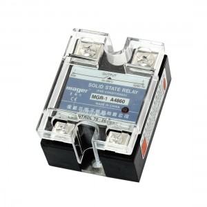 AC to AC Clear Cover Single Phase Solid State Relay 70-280V 24-480V 60A