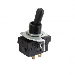 AC 250V 5(5)A 12mm Thread Panel Mount SPST 2Pin 2Position Latching Toggle Switch