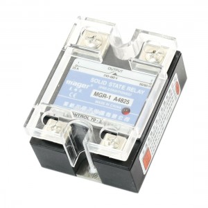 MGR-1 D4825 AC70-280V to AC240-480V 25A Clear Plastic Cover Solid State Relay