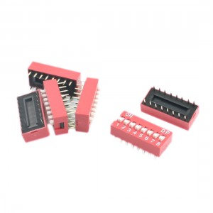 5Pcs 2.54mm Pitch 2 Row 8-Bit 16Pin Through Hole Mount DIP Switches