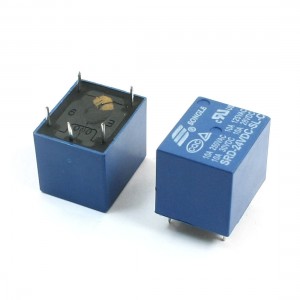 SRD-24VDC-SL-C DC 24V SPDT 5 Pins Plastic Coil Power Relay Blue 2 Pcs
