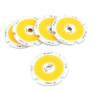 5W DC15-18V 300mA 80-100LM/W Warm White LED Light COB Lamp Bead Chip 5pcs