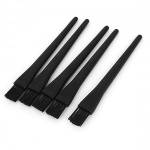 5 Pcs Black Plastic Handle PCB ESD Anti Static Dust Cleaning Brush