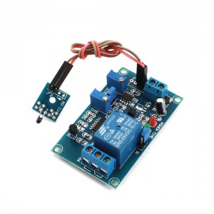 DC5V Low Temperature Trigger Thermosensitive Sensor Delay Relay Module Blue