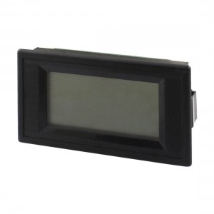 Black Shell 3-Bit Digital LCD Display Rectangle Panel Voltmeter Meter AC 80-500V