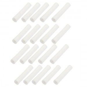 5x3x25.5mm Cylinder Shape Ceramic Insulation Protection Tube White 20pcs