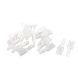 19pcs Transparent PVC 6.3mm Crimp Spade Terminal Connector Cover