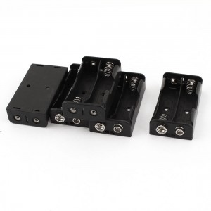 5 Pcs Plastic Storage Case Box Holder Container for 2 x 1.5V AA Battery