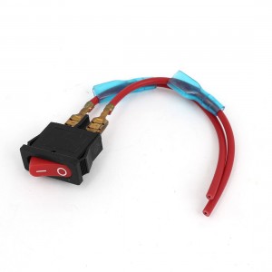 AC 6A/250V 10A/125V SPST On/Off Panel Mounting Miniature Boat Rocker Switch