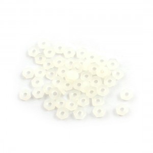 50Pcs 1.2 x 4mm Insulation Hex Hexagonal Threaded Spacer Support M3 Thread
