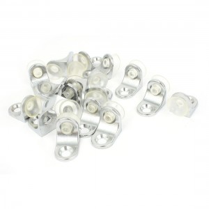 Suction Cup Base Right Angle Shelf Bracket Glass Shelve Support 18 Pcs
