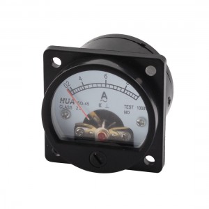 Cylindrical Shape Class 2.5 Accuracy AC 0-10A Ammeter Panel Meter SO-45