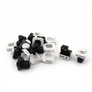 10Pcs AC250V 10A SPST Square Plastic Panel Wall Mount Switch White