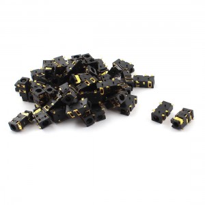 Earphone 5 Pin 3.5mm SMD PCB Mount Female Stereo Socket Connector 50pcs