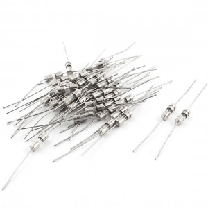 40 Pieces 11mm x 4mm Axial Lead Glass Fuses Tubes AC 250V 1A