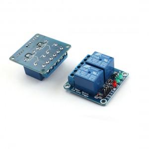 2 Pcs 2 Channel Low Level Power Relay Expansion Board Module DC 5V for TTL AVR