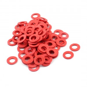 100pcs Red Insulated Paper Washer 6x3x0.5mm for Tattoo Machine Coil Core