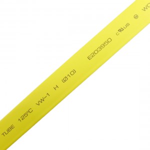Yellow 10mm Diameter Polyolefin 2:1 Halogen-Free Heat Shrink Tubing 6M 20Ft