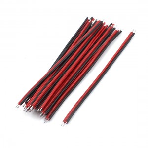 20 Pairs 10cm Length Dual Ends Tin Plated Breadboard Testing Jumper Wire