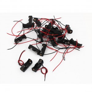 20 Pcs 1 x UM5 1.5V N Cell Battery Plastic Box Holder Case w Wire Lead