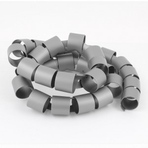 Spiral Tube Cable Wire Wrap Organizer PC Cord Management 40mmx1m Gray