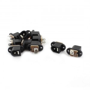 5.5mm x 2.1mm Female Jack DC Power 3-Pin for PCB Panel Mount 10 Pcs