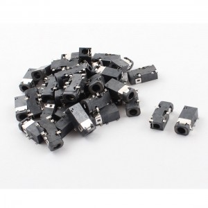 40 Pcs 6-Pin SMD SMT PCB Mount 3.5mm Jack Power Socket Connector
