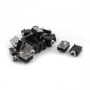 3.5mm Headphone Audio Jack Socket 5-Pin PCB Panel Mount Connector x 20