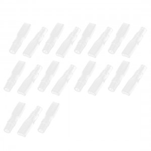 19pcs Transparent PVC 2.8mm Crimp Spade Terminal Connector Cover