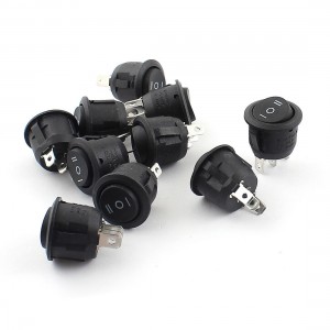 10 Pcs AC 250V/125V 6A/10A SPDT ON/OFF/ON Snap in Boat Rocker Switch